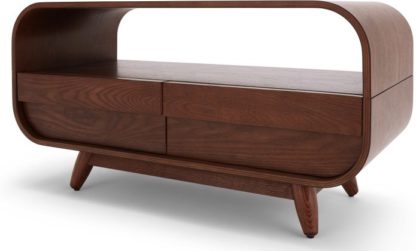 An Image of Esme Compact TV Stand, Dark Stain Ash