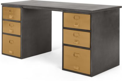 939e77d3c6959220d3f3b7ded9eee648b8ef970c3b6abd8d34747e58afecd9bf.jpg An Image of Stow Storage Desk, Vintage Brass