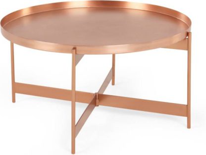 An Image of Magda Coffee Table, Brushed Copper