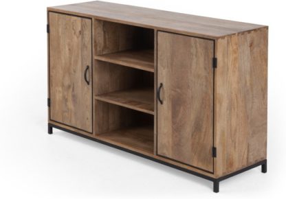 An Image of Lomond Sideboard, Mango Wood and Black