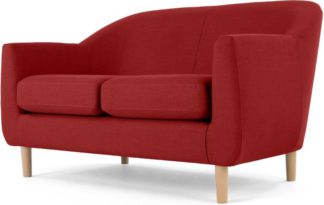 An Image of Tubby 2 Seater Sofa, Postbox Red