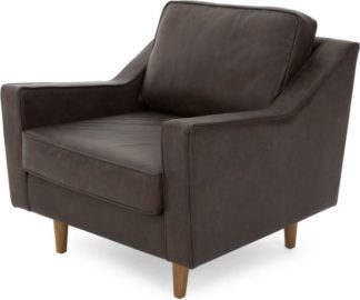An Image of Dallas Armchair, Oxford Brown Premium Leather