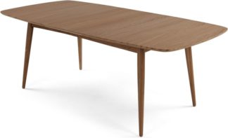 An Image of Deauville 6-8 Seat Extending Dining Table, Dark Stain Oak