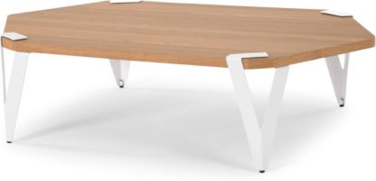 An Image of Viggo Coffee Table, Oak and White