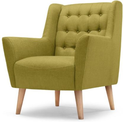 An Image of Quentin Armchair, Lemongrass Green