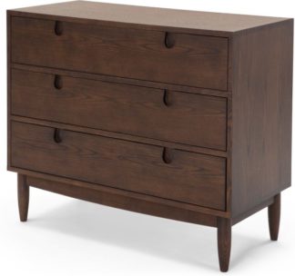 An Image of Penn Compact Chest of Drawers, Dark Stain Ash