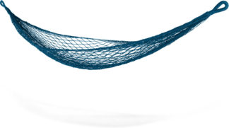 An Image of Rika Small Woven Hammock, Teal