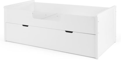 An Image of Rubix Trundle Bed, White