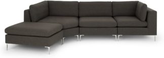 An Image of Monterosso Left Hand Facing Modular Chaise End Sofa, Oyster Grey