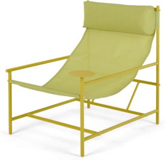 An Image of MADE Essentials Danta Garden Chair, Chartreuse
