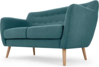 An Image of Rana 2 Seater Sofa, Mineral Blue