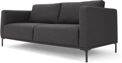 An Image of Milo Large 2 Seater Sofa, Space Grey