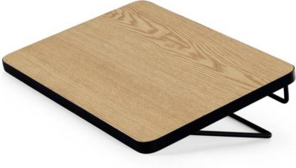 9f8bae4dfb6c3f589a79cdb5d3701dbeb3459e5ab53bcbd7f9009b4b4e86d482.jpg An Image of MADE Essentials Besley Clip Bedside, Ash & Black