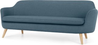 An Image of Nya 3 Seater Sofa, Duke Blue Weave
