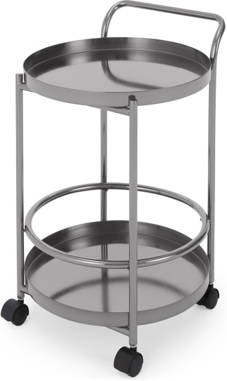 An Image of Alana Drinks Trolley, Black Nickel