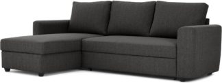 An Image of Aidian Corner Storage Sofa Bed, Stormy Grey