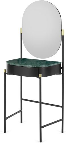 An Image of Masa Dressing Table, Marble & Brass