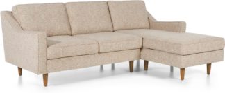 An Image of Dallas Right Hand Facing Chaise End Corner Sofa, Amber Basketweave