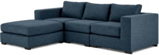 An Image of Mortimer 4 Seater Modular Corner Sofa, Harbour Blue