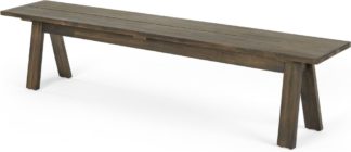 An Image of Telmo Garden Large Dining Bench, Acacia