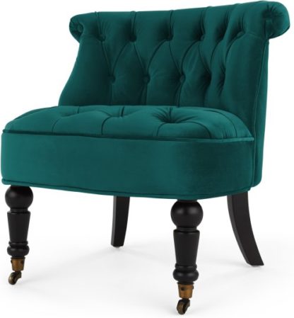 An Image of Bouji Accent Chair, Seafoam Blue Velvet