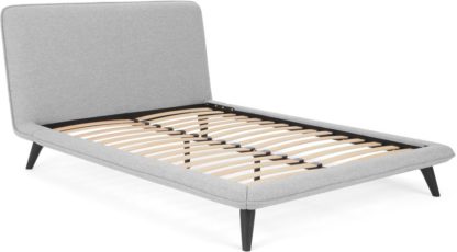 An Image of Guido Double Bed, Thorpe Grey Weave