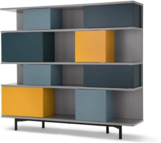 An Image of Fowler Large Shelving Unit, Multicolour