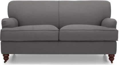 An Image of Orson 2 Seater Sofa, Graphite Grey