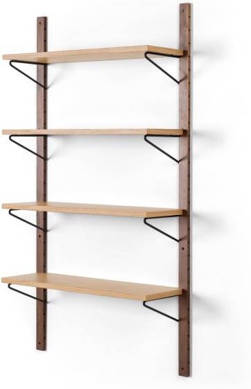 An Image of Jory Modular Shelves, Walnut and Oak