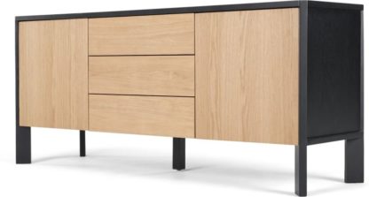 aa5cd02a3c38186f475704e3c3872cec4574c3315b5f3402b78c02cbff889de9.jpg An Image of Brook Sideboard, Oak and Black