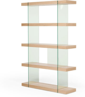 An Image of Esco Shelving Unit, Oak