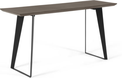 An Image of Boone Console Table, Grey Concrete Resin Top