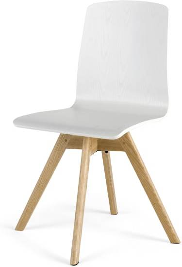 An Image of Dante Swivel Office Chair, Ash and White