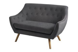 An Image of Poet Sofa, Grey Single Tone