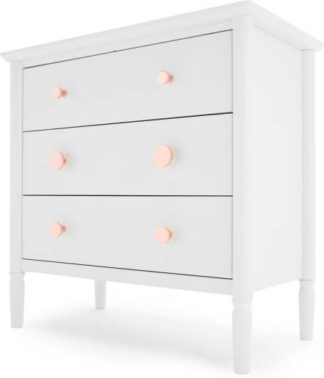 An Image of Hansel Chest Of Drawers, White and Copper