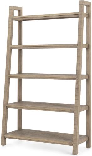 An Image of Iona Wide Bookcase, Washed Pine