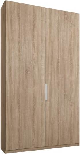 An Image of Caren 2 door 100cm Hinged Wardrobe, Oak Frame, Oak Doors, Classic Interior