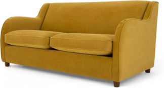 An Image of Helena Sofabed, Plush Turmeric Velvet