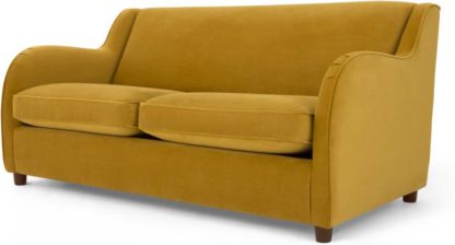 An Image of Helena Sofabed, Plush Turmeric Velvet