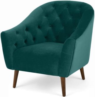 An Image of Tallulah Armchair, Seafoam Blue Velvet