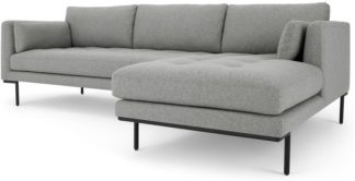 An Image of Harlow Right Hand Facing Chaise End Corner Sofa, Mountain Grey