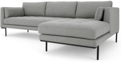 An Image of Harlow Right Hand Facing Chaise End Corner Sofa, Mountain Grey