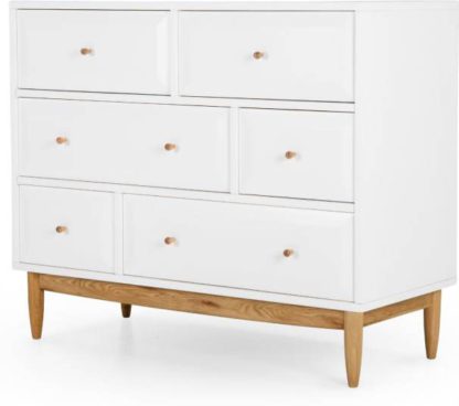 An Image of Willow Chest of Drawers, Oak and White