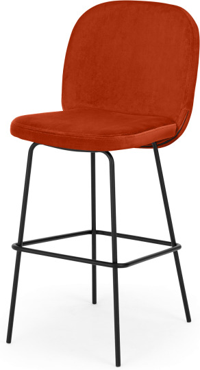 An Image of Safia Barstool, Flame Orange