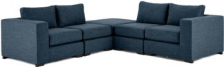 An Image of Mortimer Modular Corner Sofa Group, Harbour Blue