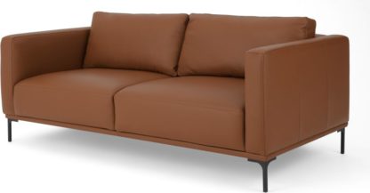 An Image of Milo Large 2 Seater Sofa, Otis Mocha Leather