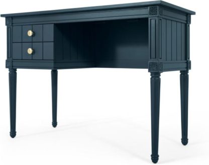 An Image of Bourbon Vintage Compact Desk, Dark Blue