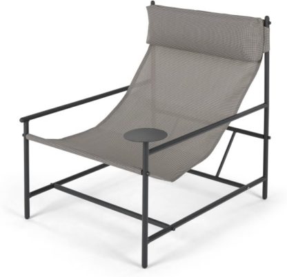 An Image of MADE Essentials Danta Garden Chair, Grey