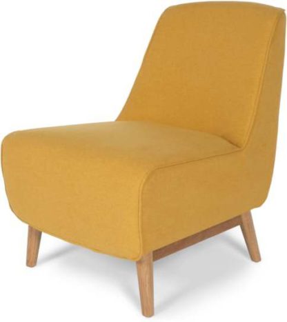 An Image of Leo Accent Chair, Yolk Yellow