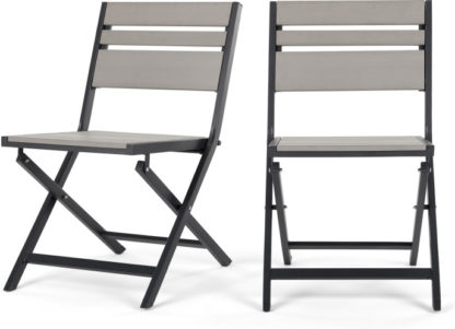 bb6ba344334cd98e5fc7f2330218e18567aaec925c9b379a92dbb2983a3d0474.jpg An Image of Set Of 2 Catania Bistro DInIng Chairs, Polywood